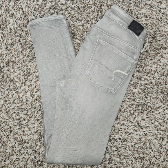 American Eagle Outfitters Women’s Grey Jeggings – Size 00 - Picture 2 of 11